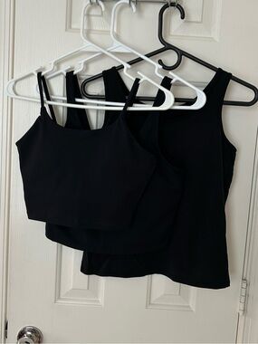 Lot of 3 Bra Tops, Tank Top - Built-in Bra Sports Yoga Workout Crop Athletic Gym